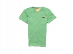 *P Superdry Mens T-shirt Cotton Green Tee size S