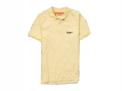 *Superdry Mens Polo Shirt Cotton Yellow Tee M
