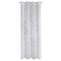 Firana Gotowa na Przelotkach Capri 140x250cm Srebrna