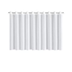 Firana Gotowa na Przelotkach Lana 350x150cm Biała