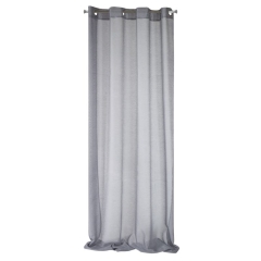 Firana Gotowa na Przelotkach Adel 140x250cm Stalowa