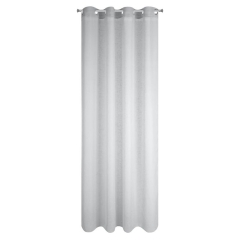 Firana Gotowa na Przelotkach Lexy 140x250cm Jasnoszara