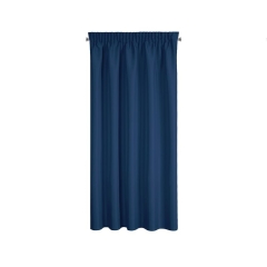 Zasłona Gotowa Rita na Taśmie 140x175cm Ciemnoniebieska