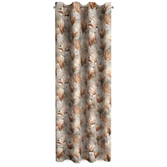 Zasłona Gotowa Przelotki Lari 140x250cm Ciemnobeżowa
