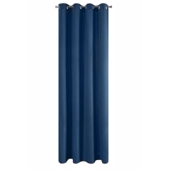 Zasłona Gotowa Przelotki Rita 140x250cm Ciemnoniebieska