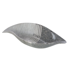 Patera Dekoracyjna Neli 36x17x8cm Srebrna