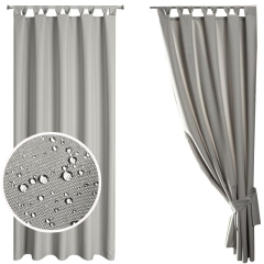 Zasłona Wodoodporna Ogrodowa Tarasowa Taras Ogród Tunel 155x240 Szara