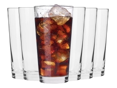 Wysokie szklanki do PIWA WODY DRINKÓW napojów KROSNO 6szt 350ml ZESTAW