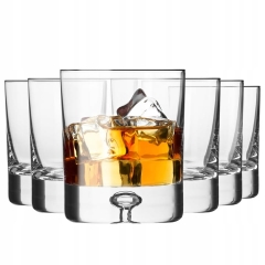 Szklanki do whisky Legend KROSNO 6 sztuk 250ml handmade z grubym dnem