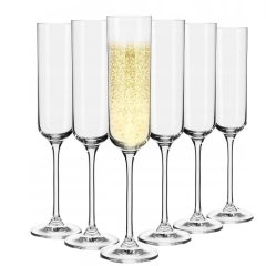 Kieliszki do szampana Glamour KROSNO 6szt 170ml