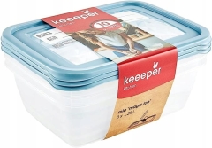 Komplet 3x1,25 l pojemników do żywności Keeeper Mia ice do mrożenia