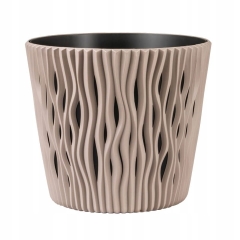 Doniczka Sandy Round DSR160 Mocca z wkładem