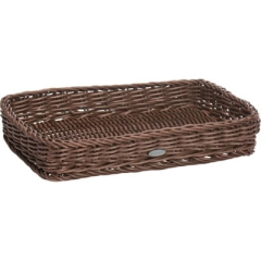 Kosz prostokątny 30x20x5cm kol brązowy