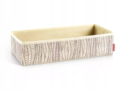 PUDEŁKO ORGANIZER DO SZAFY 40x18x10cm KREMOWE DO PRZECHOWYWANIA MATERIAŁOWE
