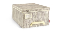 Pudełko na odzież FANCY HOME 40 x 52 x 25 cm, kremowe