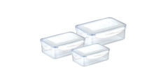 Pojemnik FRESHBOX 3 szt., 0.2, 0.5, 1.0 l, prostokątny