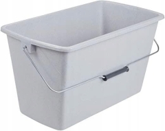 Wiaderko Keeeper Wiadro Bent Prostokątne Plastikowe 13l Nordic Grey 10