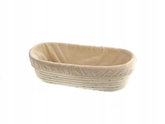 ROZROSTOWY KOSZYK DO GAROWANIA WYRASTANIA CHLEBA RATANOWY 32cm OWALNY
