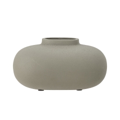 Wazon Tezza Szary Aluminium 17x9x9cm
