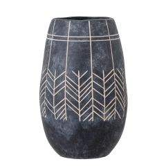 Wazon Mahi Deco Czarny Ceramiczny 16x25cm