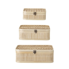 Pudełko Jach z pokrywką Bamboo 3szt