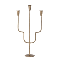 Świecznik Kalla Mosiądz Metal 30x60x12cm