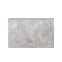 Świecznik Magie Biały Marmur 14x8x8cm