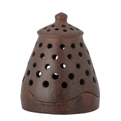 Świecznik Norra Brązowy Terakota 14x18cm
