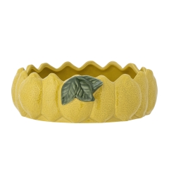 Miska do Limone Żółta Kamionka 21x6cm