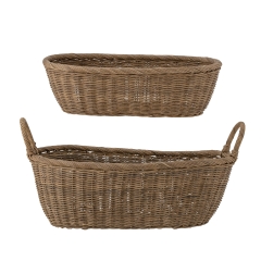 Kosz Selma Brązowy Rattan 2szt
