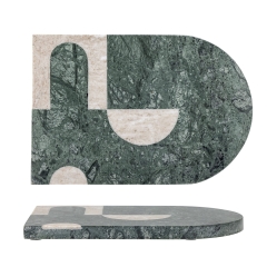 Deska do krojenia Abrianna Zielona Marmur 30x1x20cm