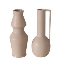 Terakotowy wazon flakon na kwiaty Sonara 25 cm terakota beżowa 1szt