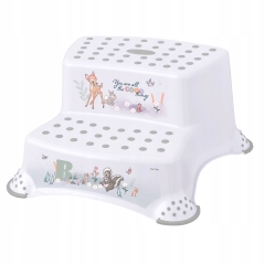 PODEST STOŁEK DRABINKA DWUSTOPNIOWY ANTYPOŚLIZGOWY podnóżek BAMBI PIĘTROWY