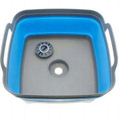 MISKA SKŁADANA Z ODPŁYWEM KORKIEM SILIKONOWA 10L