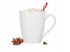 Kubek Bruno porcelana 300 ml kawa herbata zioła 6 SZTUK biały klasyk