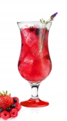 KIELISZEK KOKTAJLOWY CZERWONY NÓŻKA 420ml PIWO SOK DRINK KOKTAJL GLASMARK