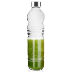 Butelka bidon szklana na wodę sok lemoniadę smoothie koktajl 1,1 l pojemna
