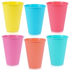 Zestaw kubków 400 ml 6 szt wielorazowe plastikowe dla dzieci na przyjęcie