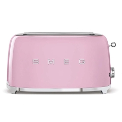 TOSTER NA 4 KROMKI pastelowy róż 50's Style SMEG