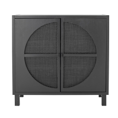 Szafka Trento czarna drewno Gmelina 105x100x40cm