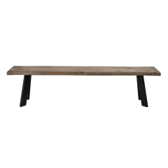 Ławka Raw brązowa FSC 100% dąb 190x47x37cm