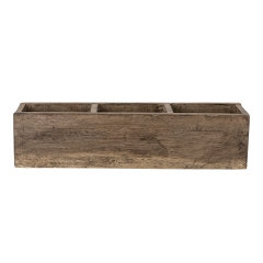 Półka Taus brązowa drewno 50x12x12cm