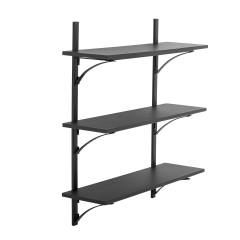 Półka Ewald czarna MDF 60x68x19cm
