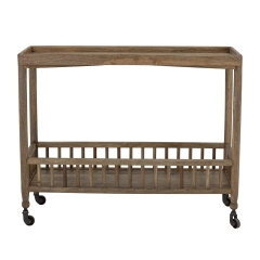 Stolik konsolowy Sali brązowy mango 102x82x38cm