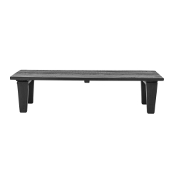 Stolik kawowy Riber czarny drewno 150x36x60cm