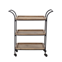 Stół barowy Ling brązowy mango 72x80x37cm