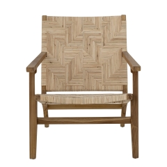 Fotel wypoczynkowy Mills brązowy rattanowy 76x77x63cm
