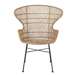 Fotel wypoczynkowy Oudon Rattan 79x100x65cm