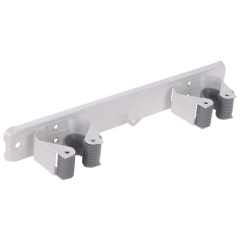 Wieszak uchwyt metalowy ogrodowy na mopa miotły kije narzędzia grabie podwójny