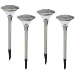 Lampa solarna LED ogrodowa lampka ekologiczna zestaw komplet lampek ogrodowych 4 sztuki